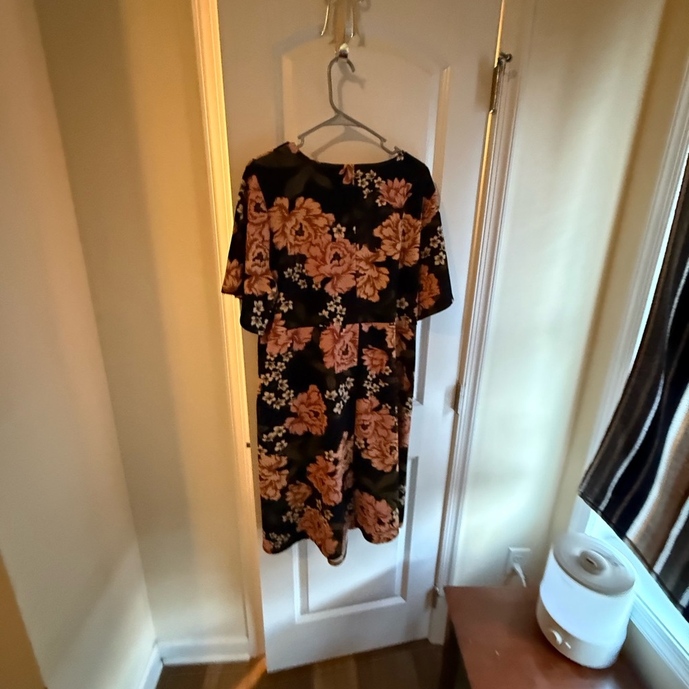 Floral Blue & Blush Maternity dress for Spring/ Summer